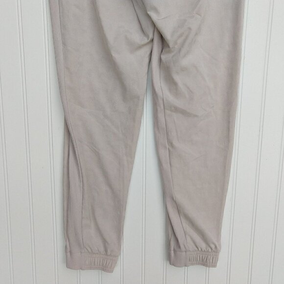Athleta Brooklyn Textured Jogger Leopard Abalone Size 2 Taupe Ribbed Pants - Picture 10 of 13
